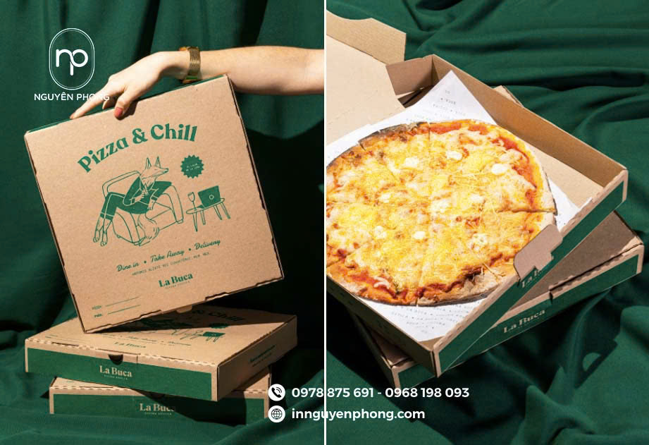 Hộp sóng đựng pizza